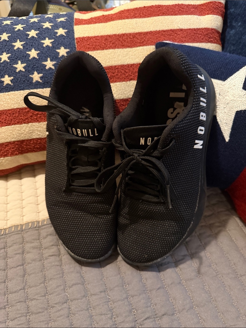 NOBULL Black Women’s Athletic Trainers with Logo